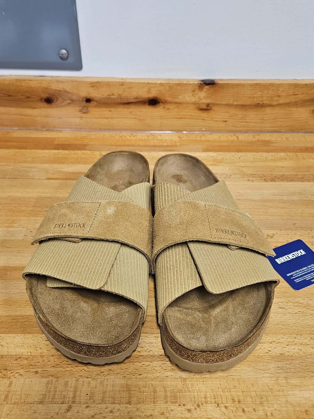NWOB Men's Birkenstock Kyoto Slide Sandals Size 12-12.5/Euro 45